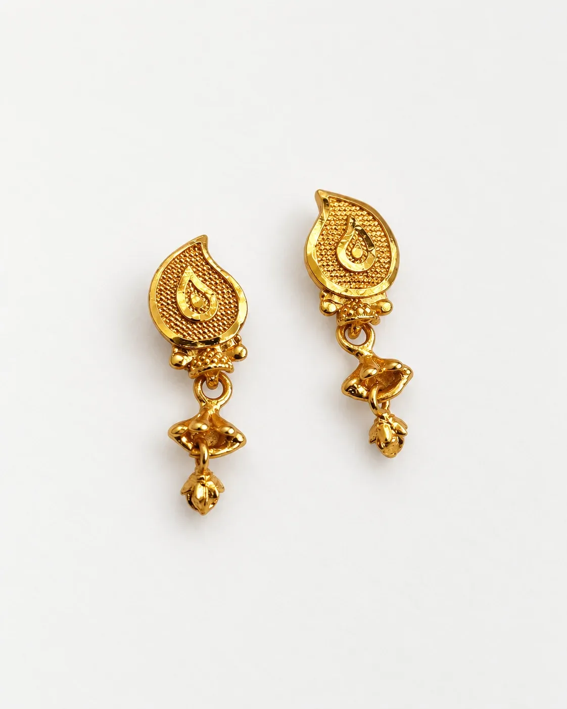 Gold Plated Traditional Drop Earrings for Women & Girls | Stylish Ethnic Daily Wear Earrings