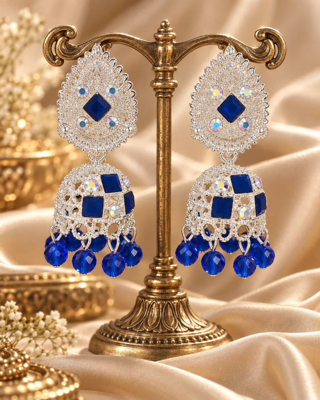 Stylish Ethnic Jhumka Earrings for Women & Girls | Party Wear Traditional Dangler Earrings